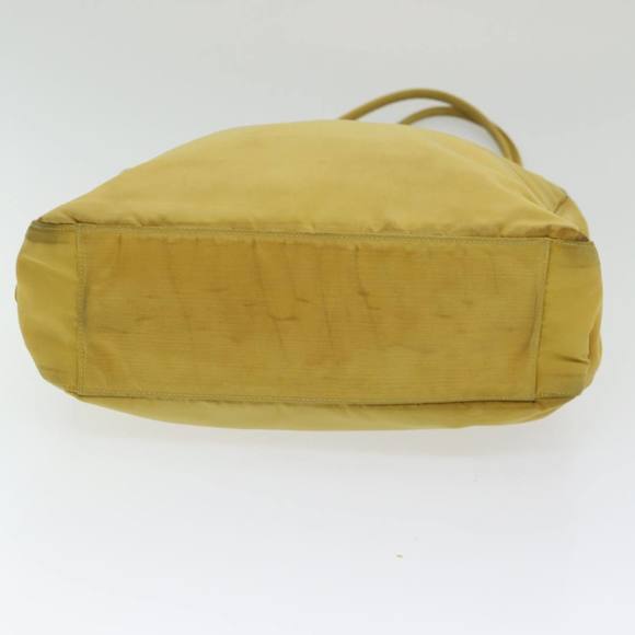 PRADA Tote Bag Nylon Yellow Silver Auth 84670 - Picture 5 of 16